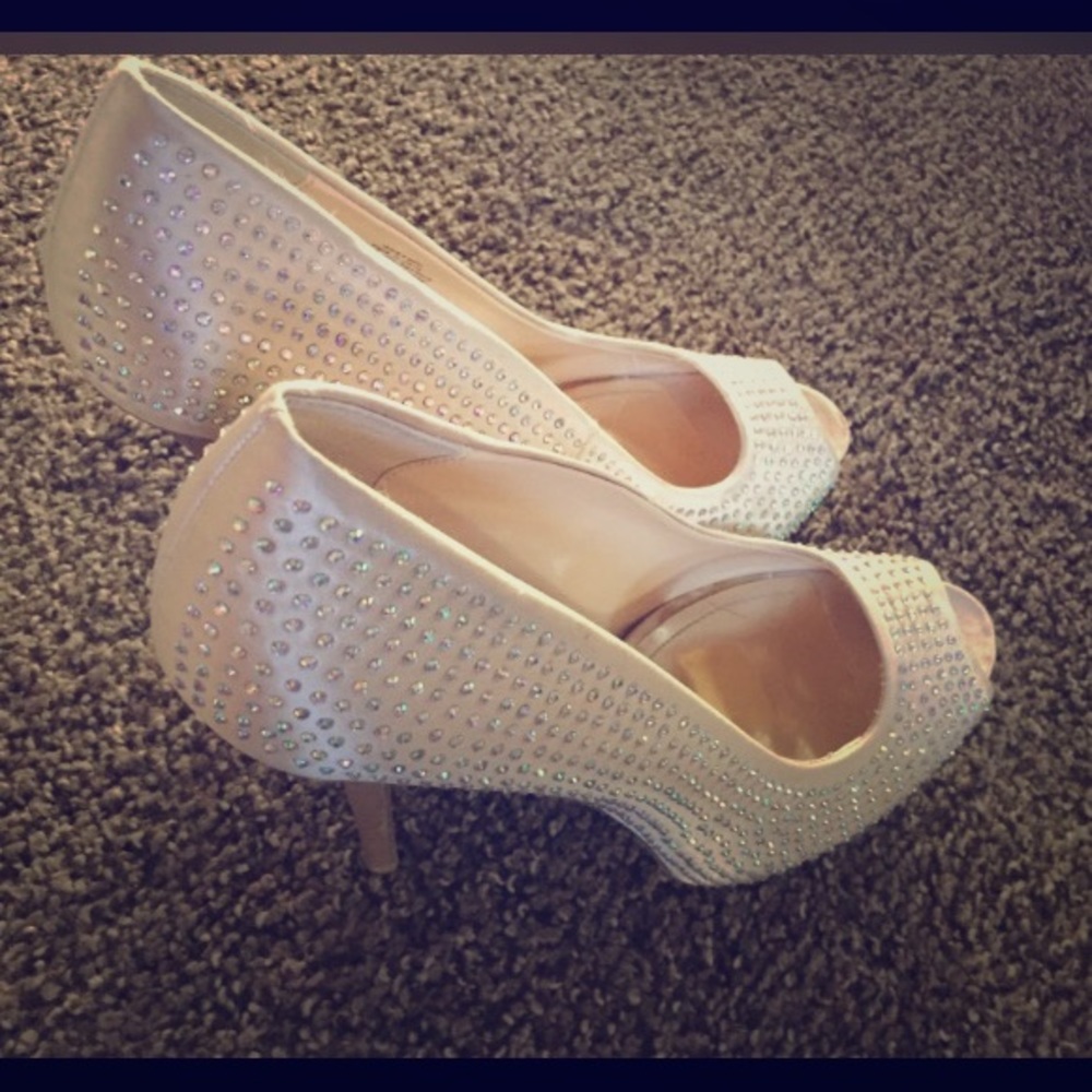 J lo sparkly high heels